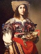 Massimo Stanzione Woman in Neapolitan Costume oil painting artist